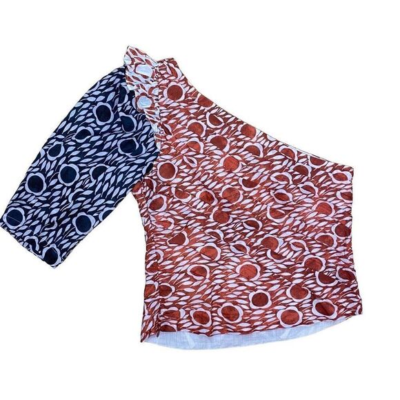 Cecilia Pettersson Printed One-Shoulder Blouse - Picture 5 of 10